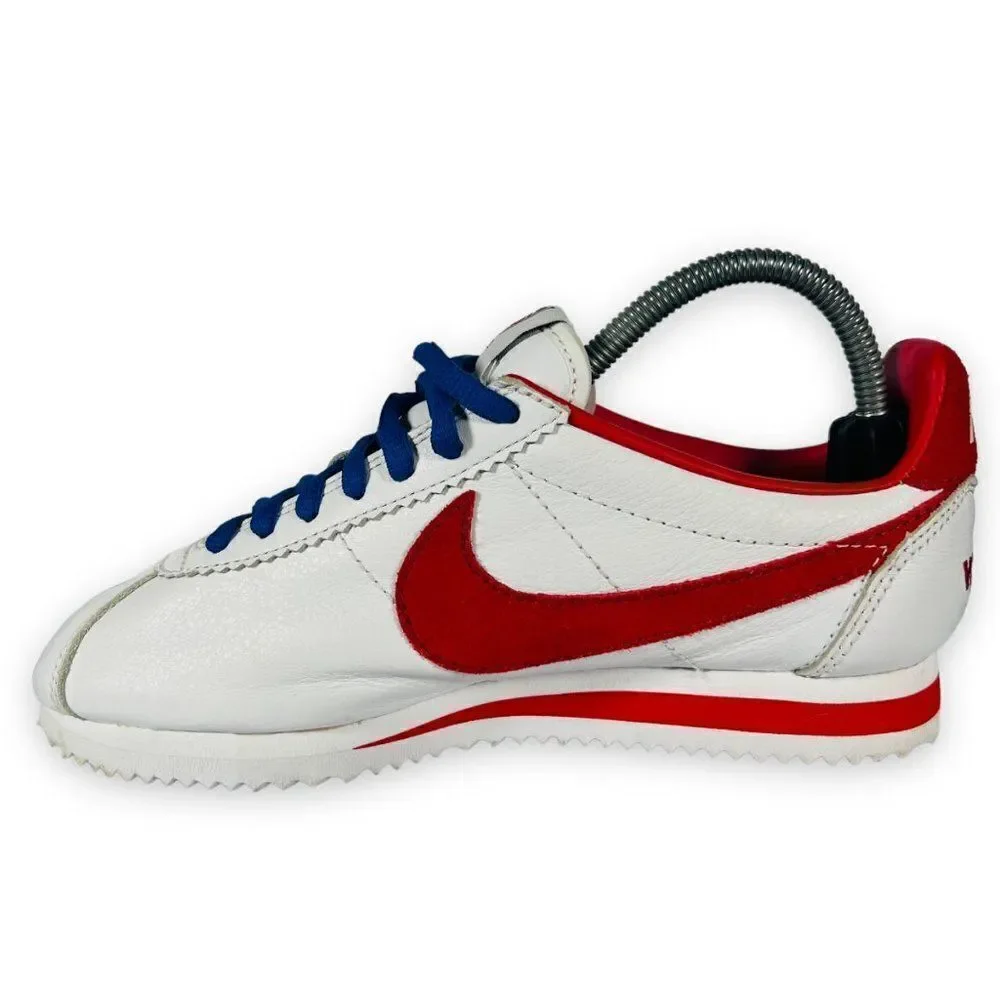 Nike ID Cortez US Soccer White Leather /‎ Red Suede 331986-997 Women's 5.5